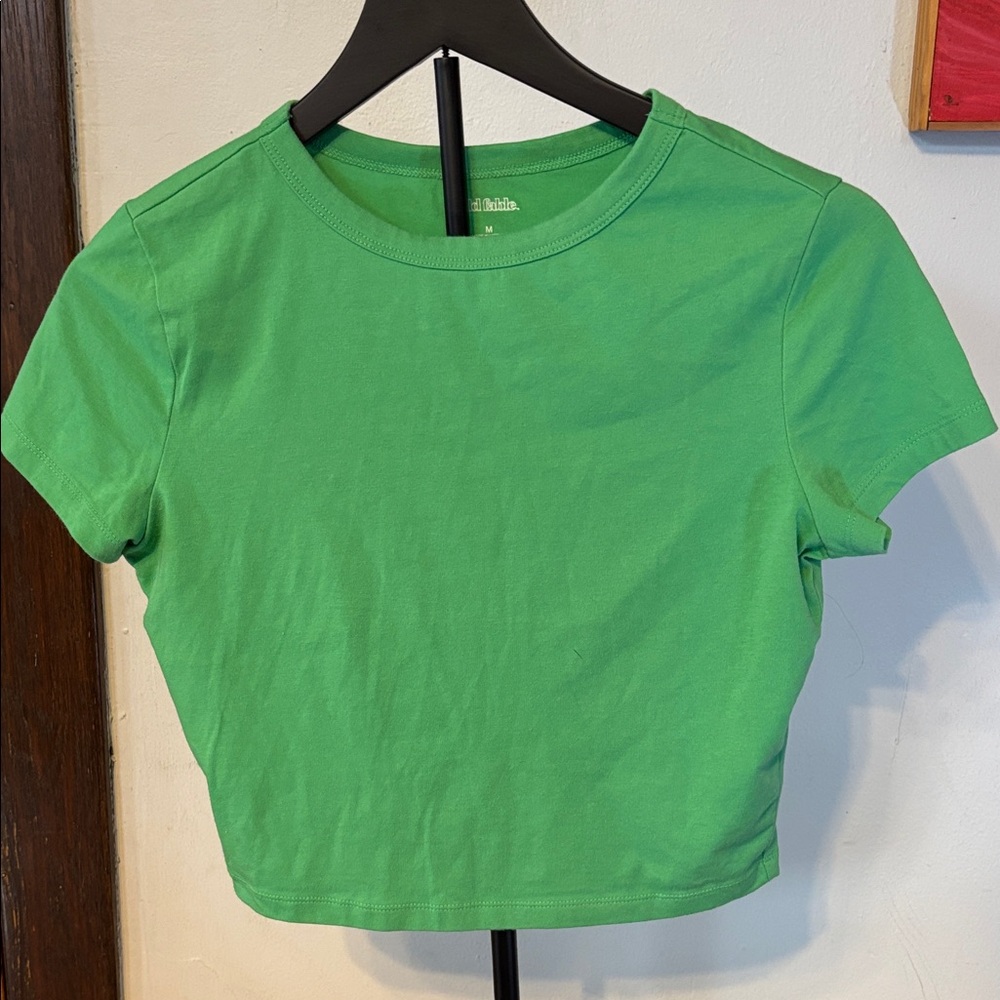 Wild Fable Bright Green Crop Top